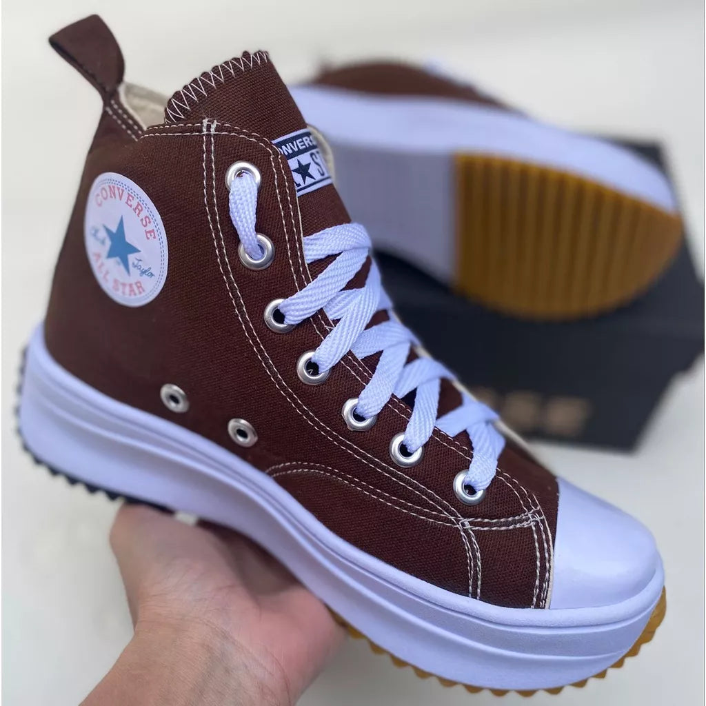 Tenis allstar botinha cano alto feminino plataforma