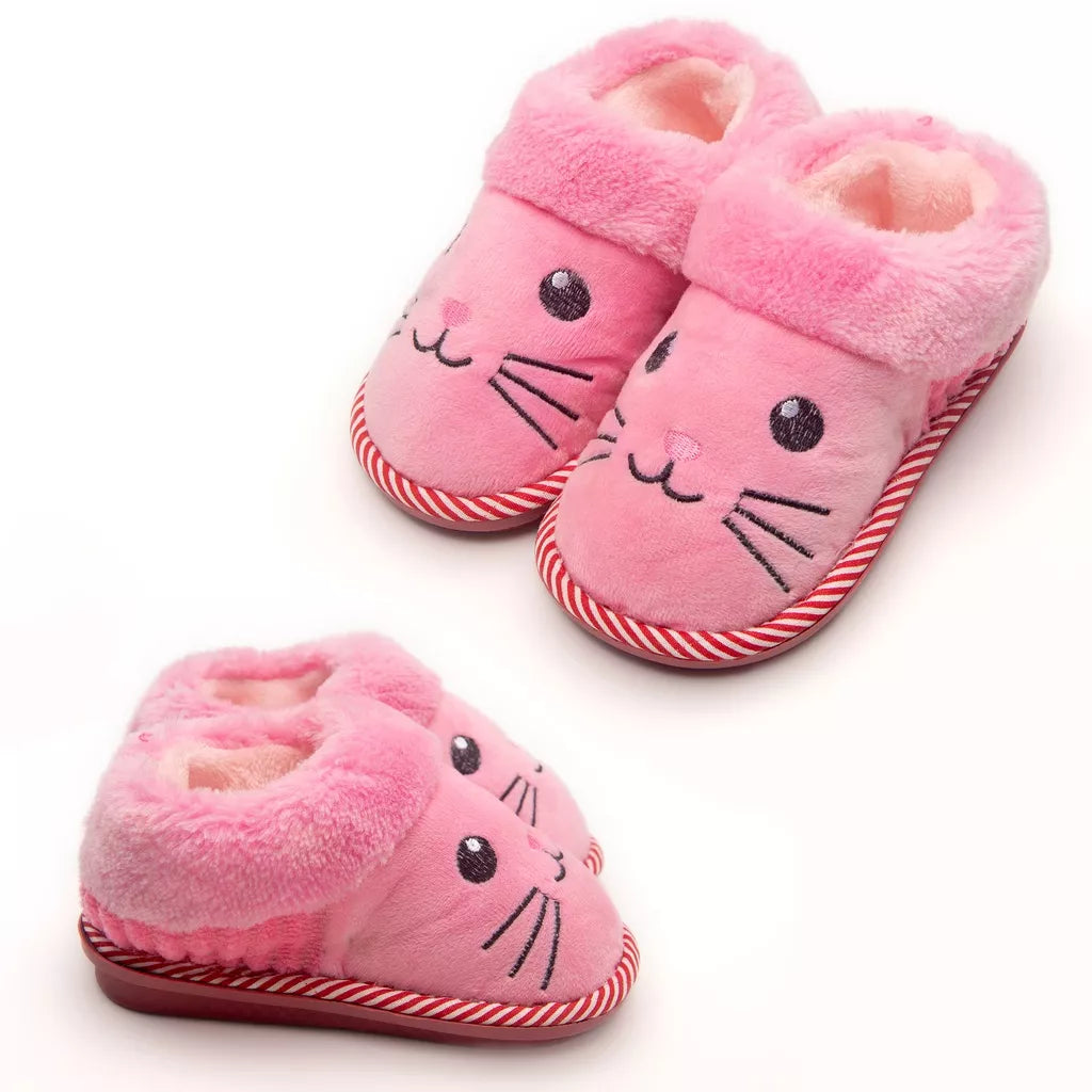 Pantufa De Casa Infantil Menino Menina Pelúcia Confortável Inverno