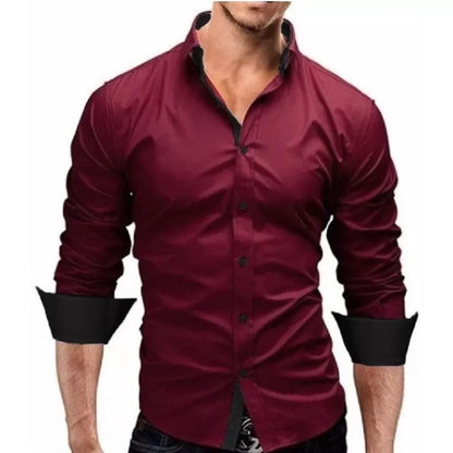 Camisa Masculina Slim Fit Luxo