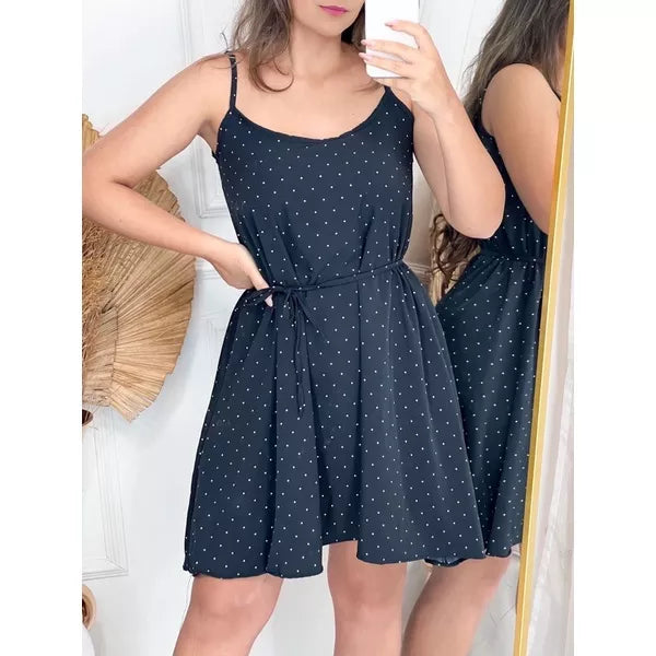 Vestido Novo De Alcinha curta | Poliéster