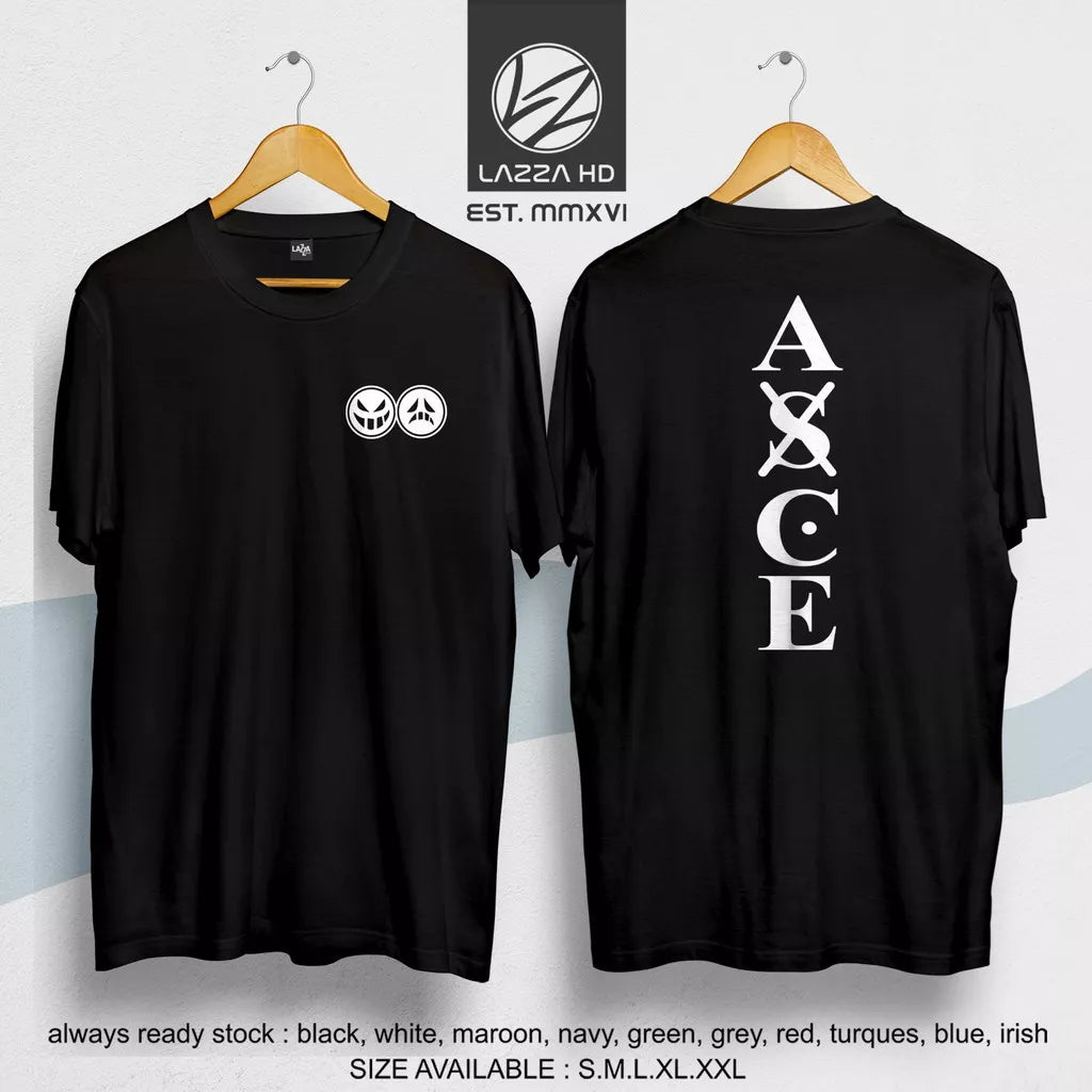 Camiseta One Piece Anime ASCE OP Simbolo Unissex 100% Algodão Envio Rapido Alta Qualidade Fio 30.1 Varias Cores