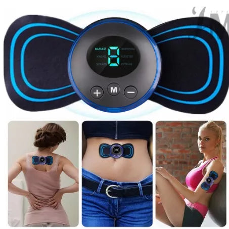 Mini Massageador EMS Estimulador Elétrico De Pescoço Portátil Para Alívio Da Dor Muscular Cervical