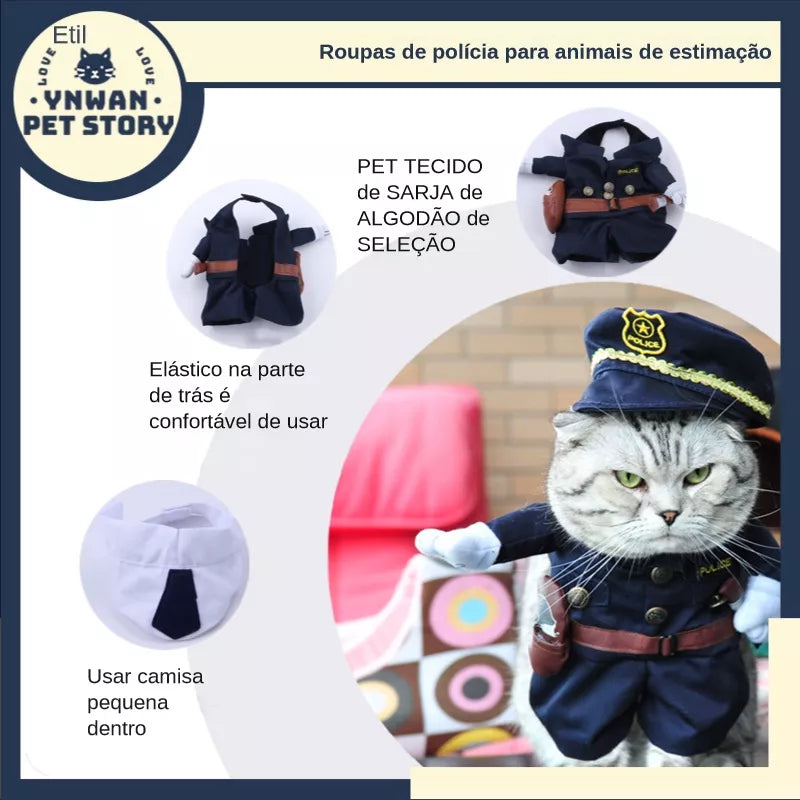 (Engraçado) Cowboy Pet Dos Desenhos Animados Equitação Dress Up Fornecimentos Trajes Cospaly hoodie Do Cão Dia Das Bruxas Roupa Transformação outfit (XS-XL)