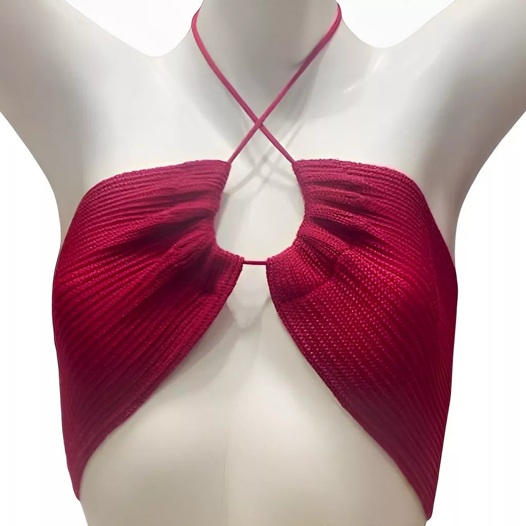 Blusa Top Cropped Faixa De Treino Sexy Tricô Multiformes Tomara Que Caia Verão 2023 Best