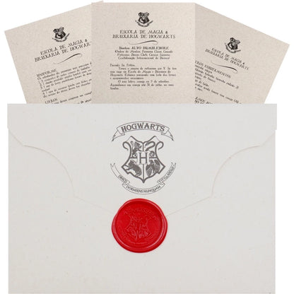 Maleta Harry Potter Hogwarts e Bus Ticket da Escola de Magia Corvinal Chave Gringotts Moedas Mapa do Maroto