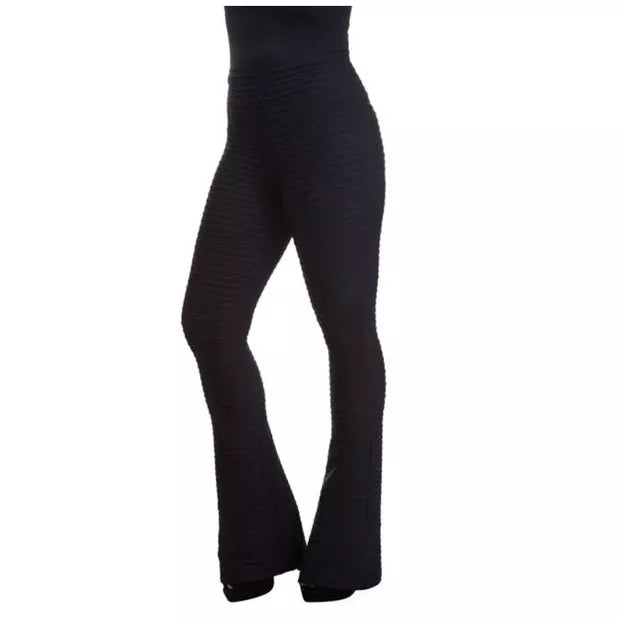 Calça Feminina Flare Bailarina Colmeia Casual