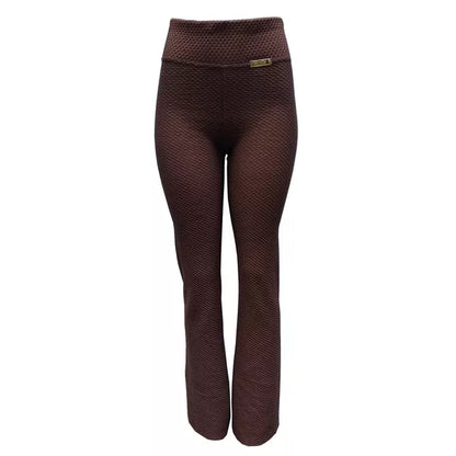 Calça Feminina Flare Bailarina Colmeia Casual