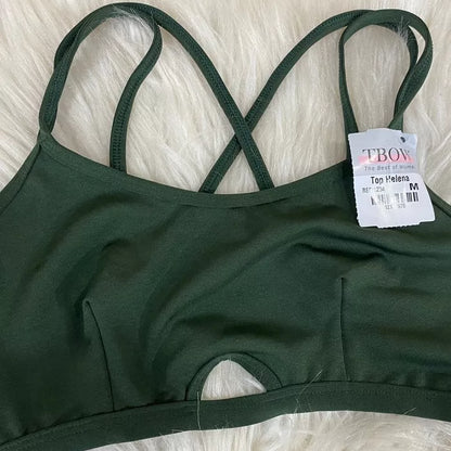 Top Fitness Feminino Alça Fina Academia