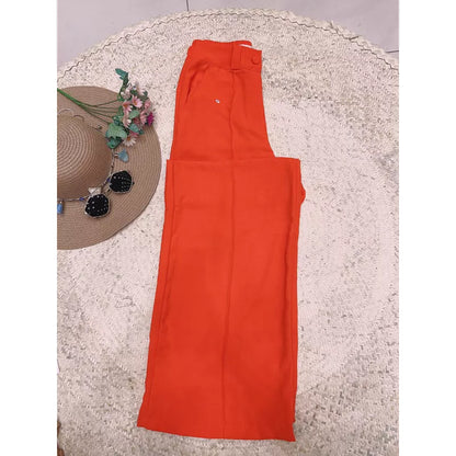 Calça Pantalona tecido De Duna maravilhosa ela estica com cintura