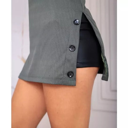 Vest Legging Feminina Tecido Canelado com Elastano