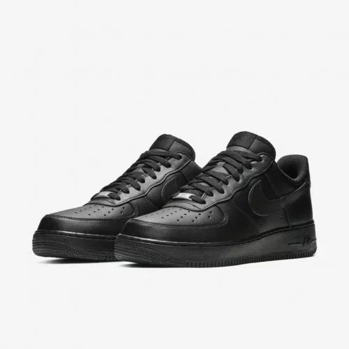 Tenis de Couro NK Preto Branco Masculino e Feminino Sola emborrachada