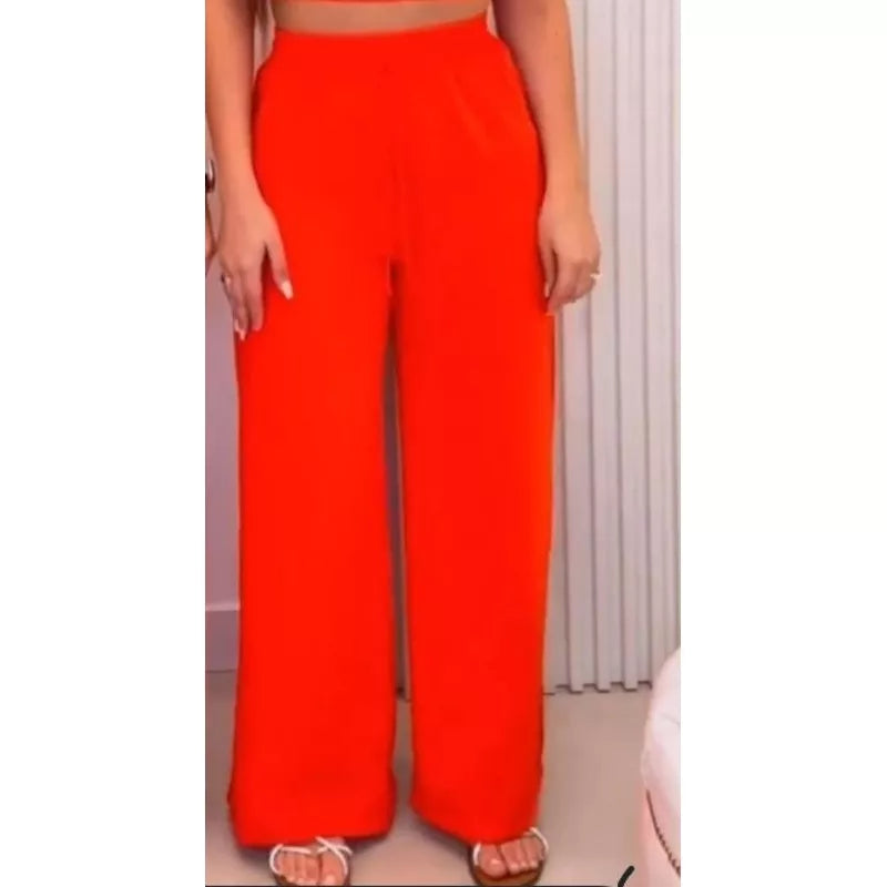 Calça Pantalona Elástico Modinha