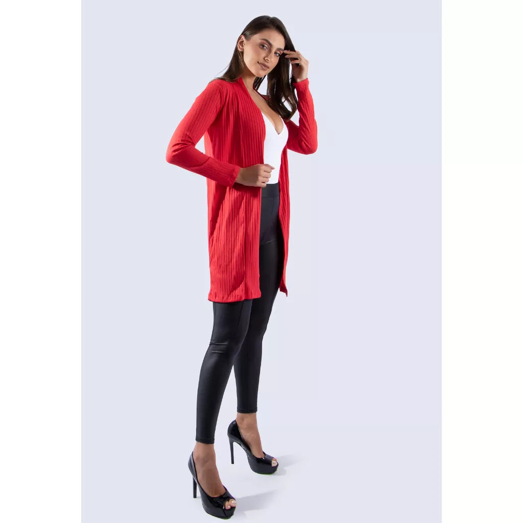 Cardigan Kimono Feminino Canelado