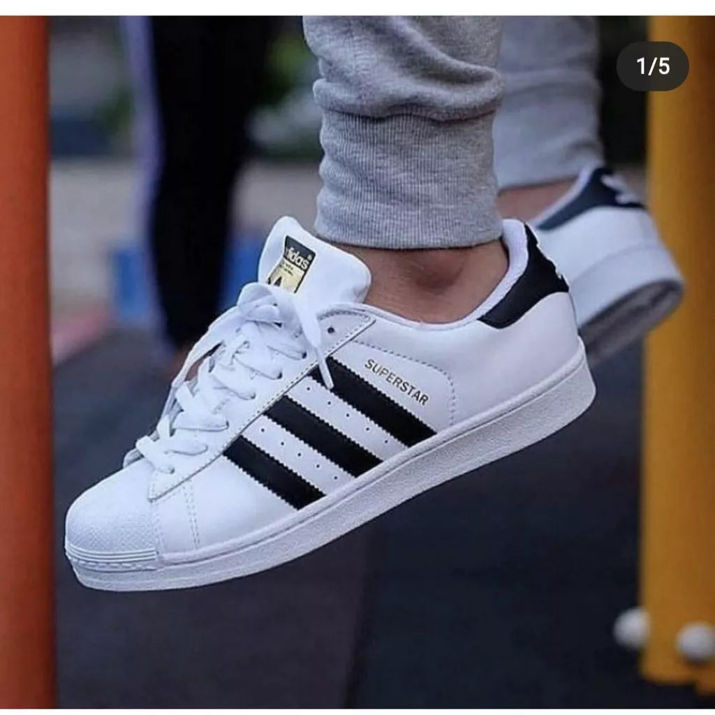 Tênis Super Star Masculino\Feminino BRANCO\PRETO MEGA PROMOÇÃO !!!!!