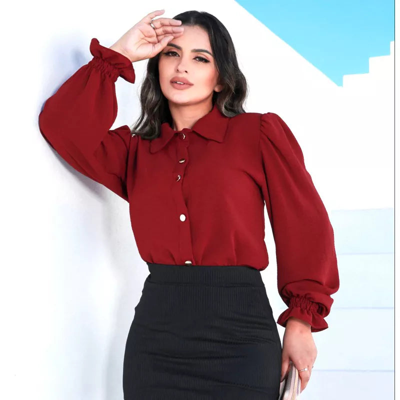 Camisa Feminina Social Botão Estico Blogueira Tendências Super Moda Envio ! !