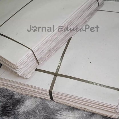Jornal Pet 1kg Tapete pet Biodegradável FOLHAS GRANDES 96X66