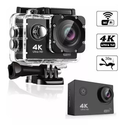 Ultra Câmera Action GO Cam Pro Sports FULL HD 4K 1080p Prova D'Água 4K WIFI Underwater Para Gravação De Vídeo Original Envio Imediato