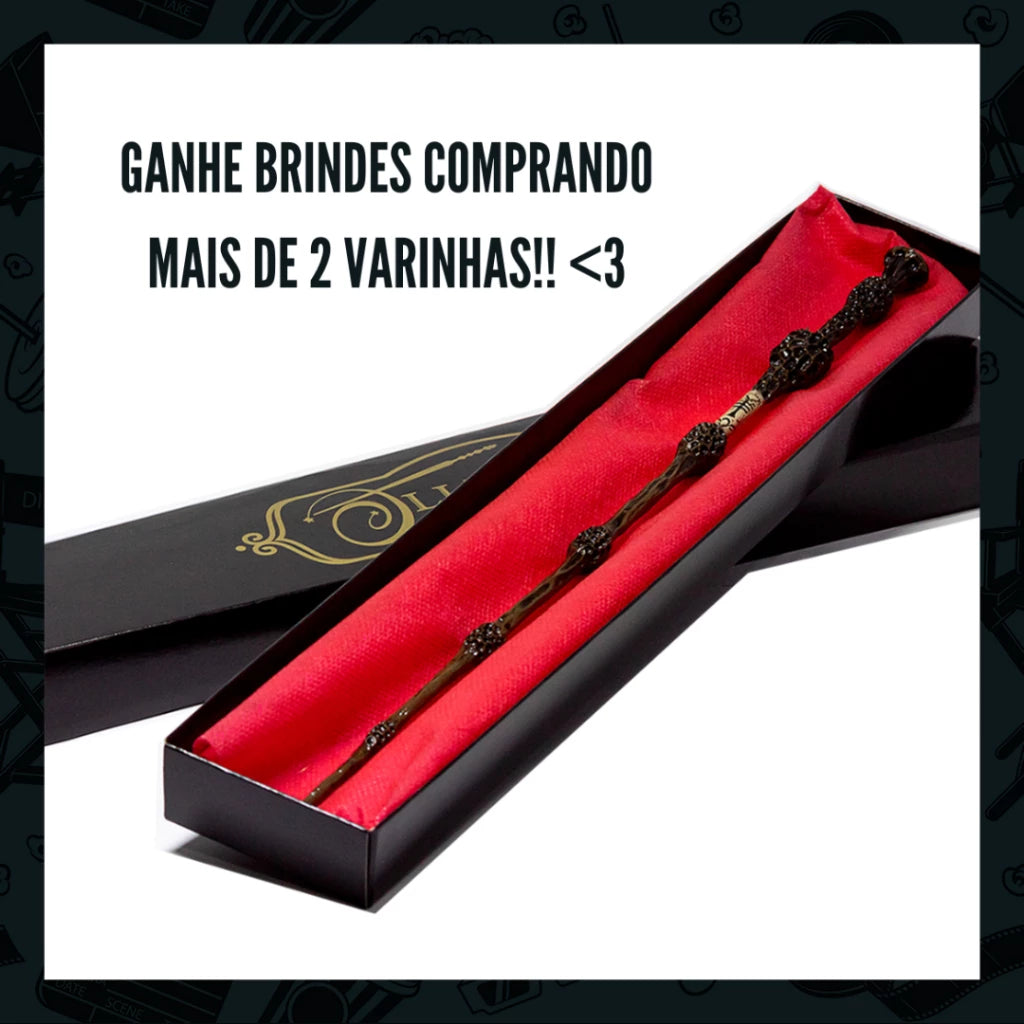 Varinhas Harry Potter + Caixa + Ticket Hogwarts