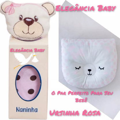 Naninha  Para Bebê E Travesseirinho Anatômico - Apoio De Cabeça