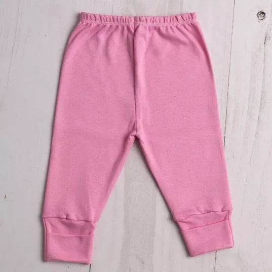 Calça / Mijão Bebê / Culote Suedine Pé Reversível 100% Algodão