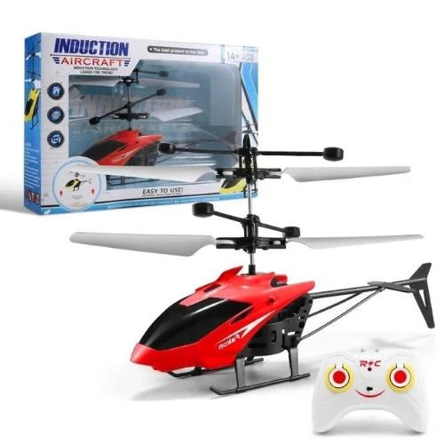 Helicóptero de Brinquedo de Controle Remoto Mini Zangão Recarregável Infravermelho De Indução