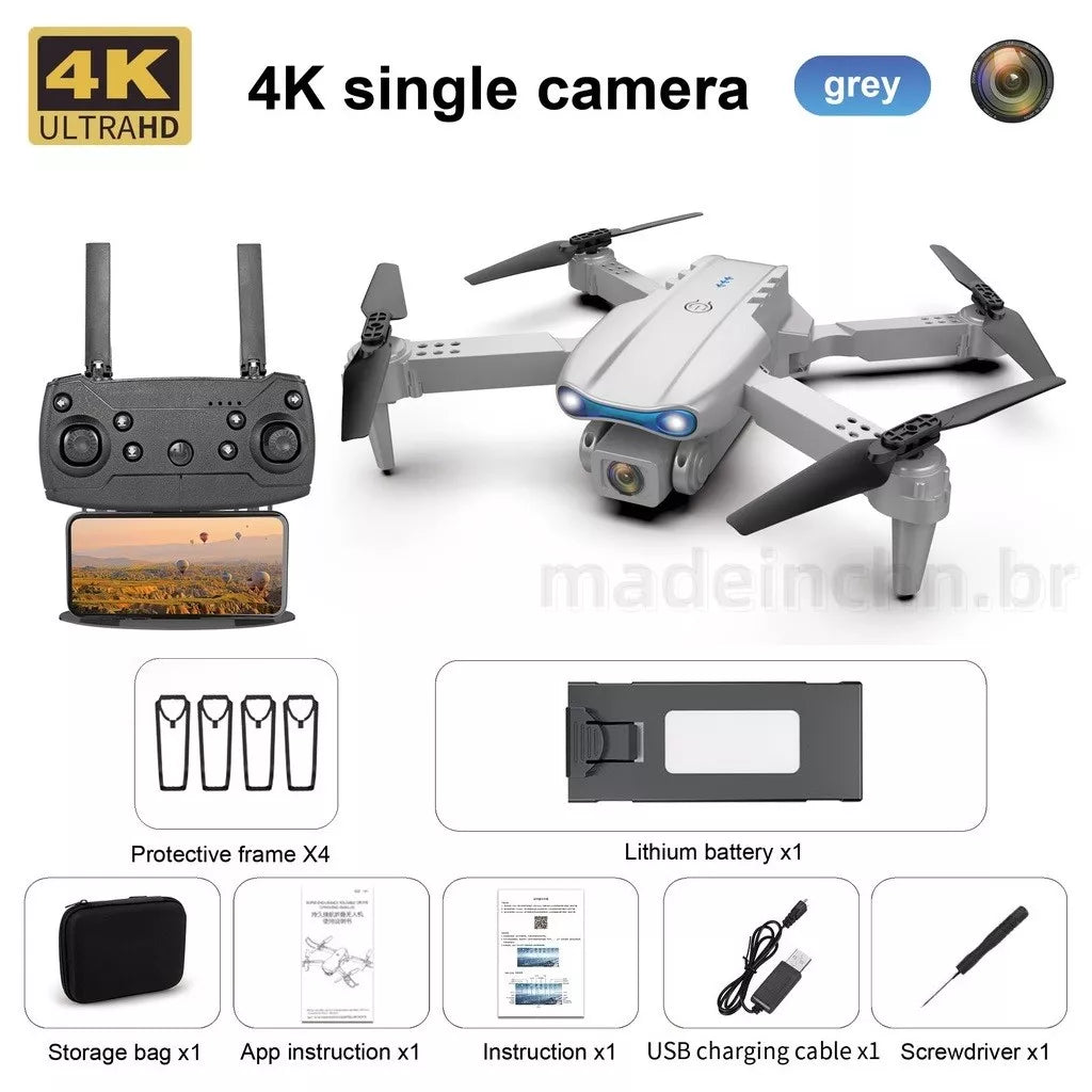Drone De Câmera De 4K Profissional De Alta Definição Com Dupla
