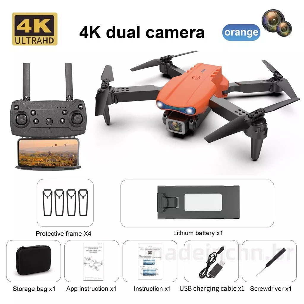 Drone De Câmera De 4K Profissional De Alta Definição Com Dupla