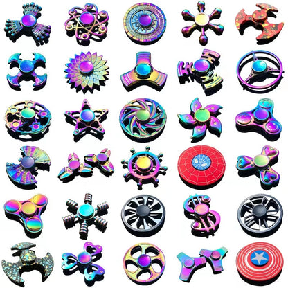 Novo Colorful Fit Spinner Zinc Alloy Decompression Toy Finger Metal Spinner Relieving Stress Effect