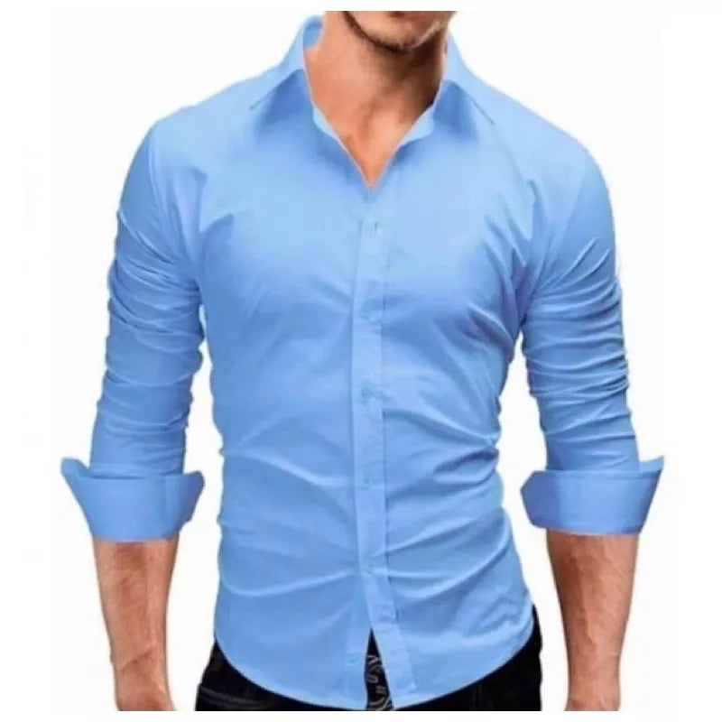 Camisa Masculina Slim Fit Luxo