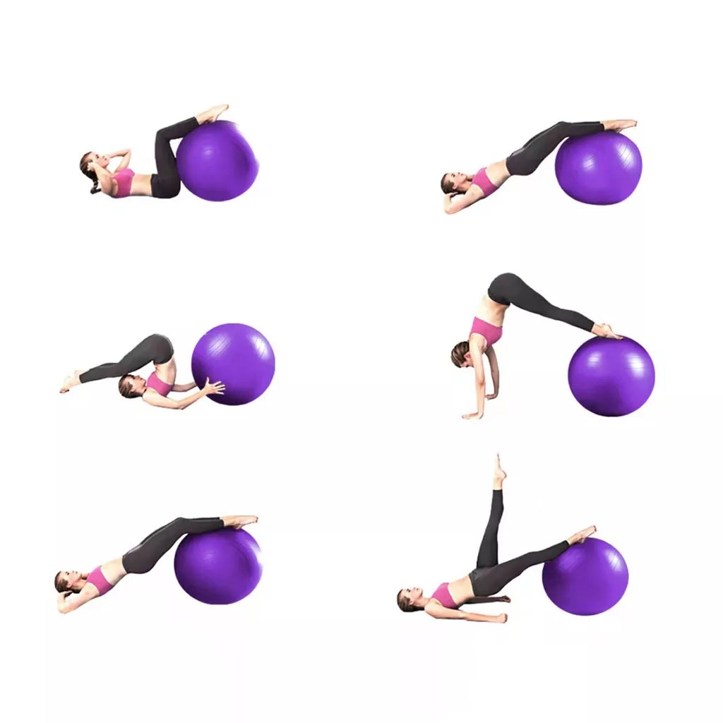 Bola Pilates + BOMBA -  55cm ou 65cm