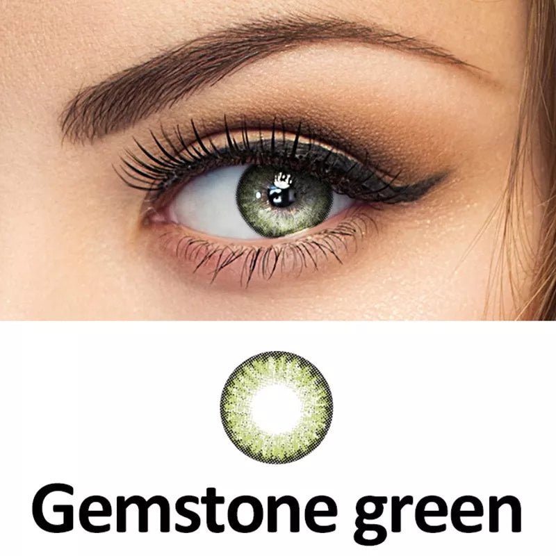 ZELIN Lente de Contato Colorida Aparência Natural Uso Anual Para Maquiagem Dos Olhos
