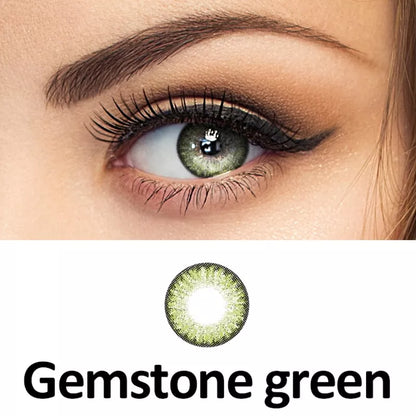 ZELIN Lente de Contato Colorida Aparência Natural Uso Anual Para Maquiagem Dos Olhos