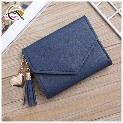 Carteira Feminina Com Franjas/Bolsa Porta-Cartões/Bolsa De Mão/Porta-Cartões