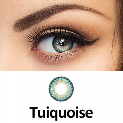 ZELIN Lente de Contato Colorida Aparência Natural Uso Anual Para Maquiagem Dos Olhos