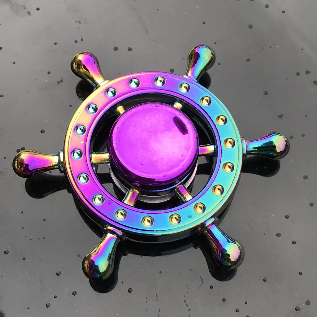 Novo Colorful Fit Spinner Zinc Alloy Decompression Toy Finger Metal Spinner Relieving Stress Effect