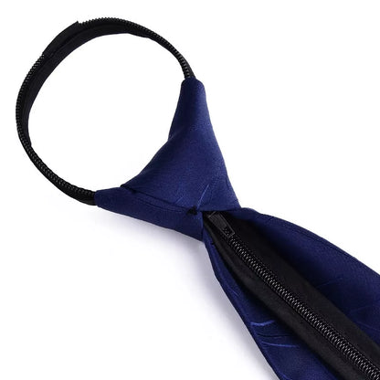 8CM Men's Zipper Tie Gravata Administrative Business Dress Groom Wedding Tie Gravatas Vestido de noite Festa Reunião Tie