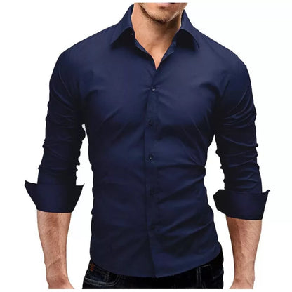 Camisa Masculina Slim Fit Luxo