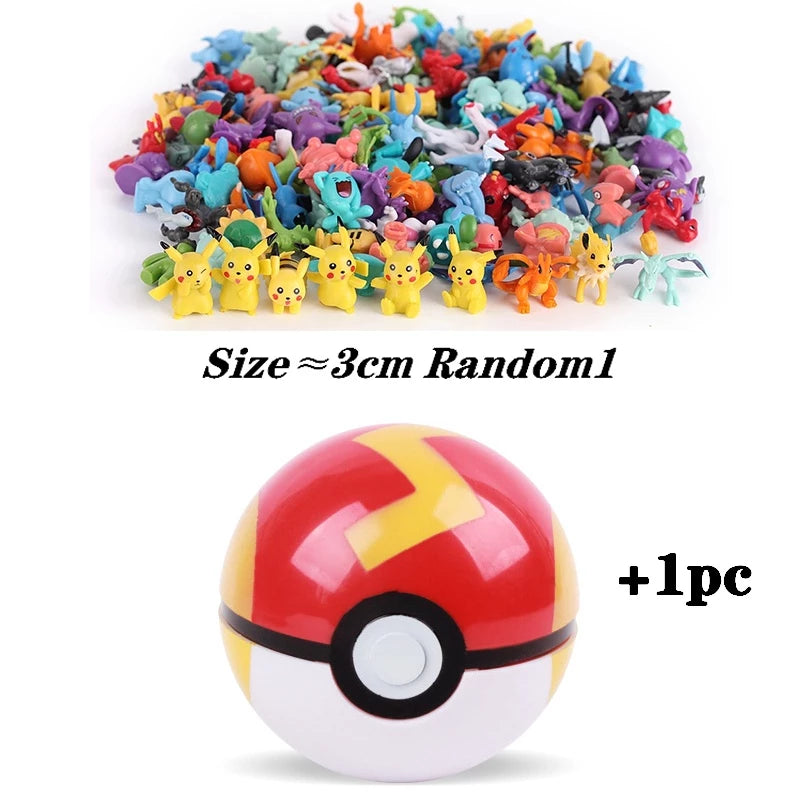 7 cm multicolorido pokémon bola pokémon de alta qualidade brinquedo figura 2-3 cm para crianças presente de aniversário