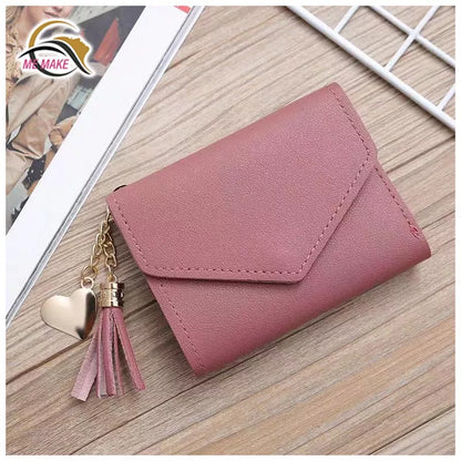 Carteira Feminina Com Franjas/Bolsa Porta-Cartões/Bolsa De Mão/Porta-Cartões