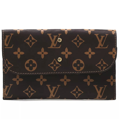 Kit Bolsa Feminina Transversal Pequena Necessarie Com Carteira Lv