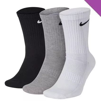 Kit 3 Pares Meias Esportivas Cano Médio Multimarcas