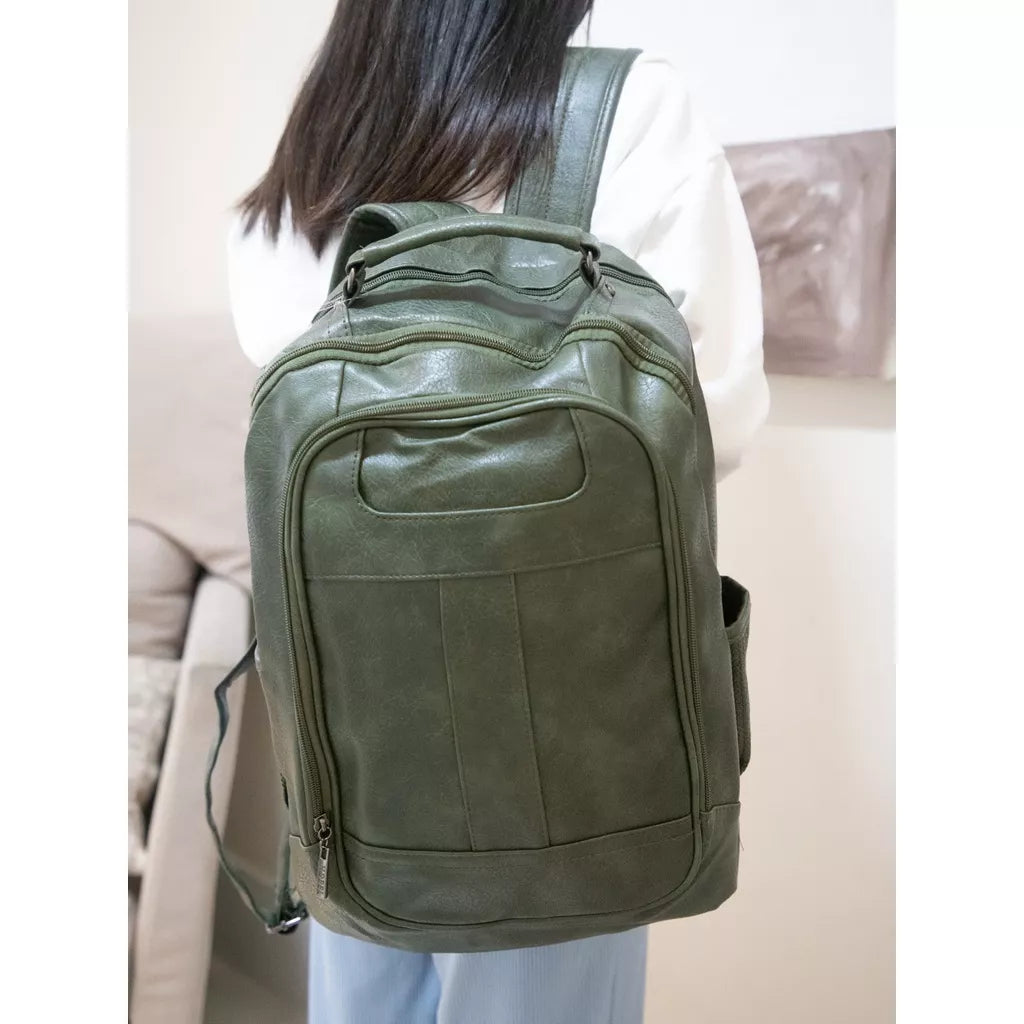 Mochila Bolsa Feminina GRANDE Escolar Trabalho Viagem Couro Sintéticos