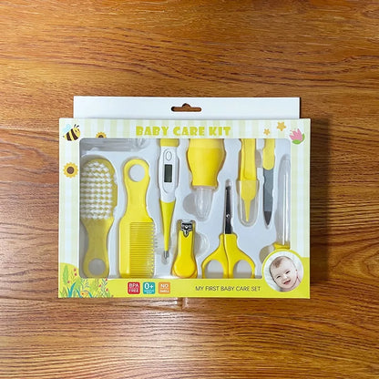 6/10 Pcs/Conjunto Recém Nascido Kit De Cuidados Com A Saúde Do Bebê Acessórios Cortador De Unha Escova De Tesoura