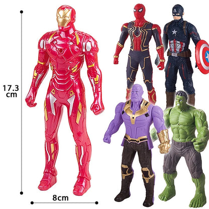 Vingadores Bonecas Luminosas Action figure Homem De Ferro/boneco homem aranha /Capitão América/Hulk/Thanos Marvel/Com Caixa