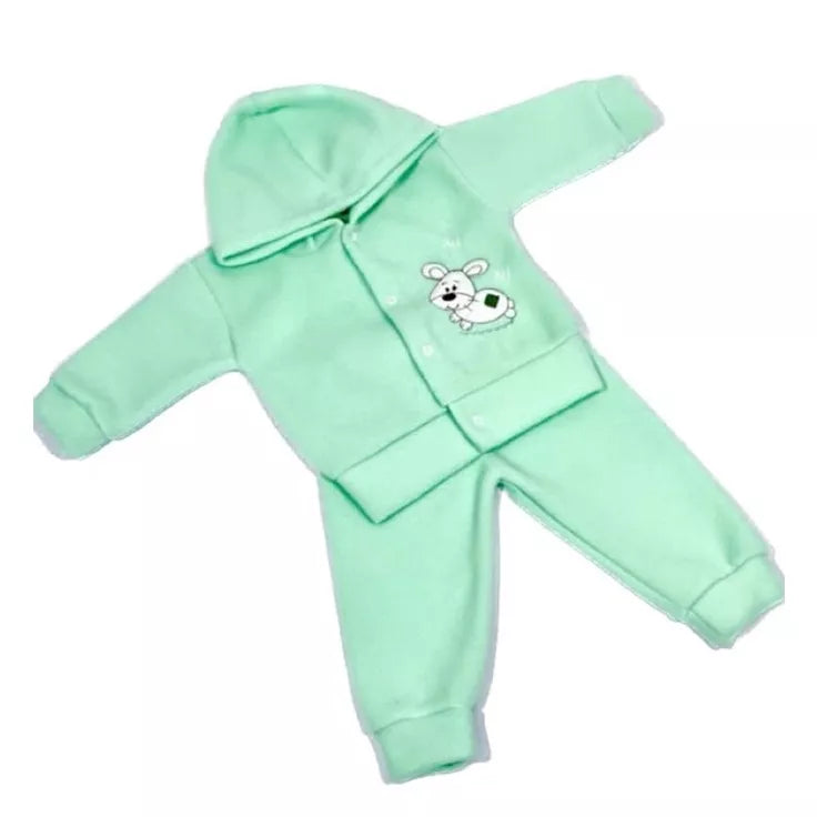 CONJUNTO SOFT CAPUZ BORDADO para Bebês! Várias cores!