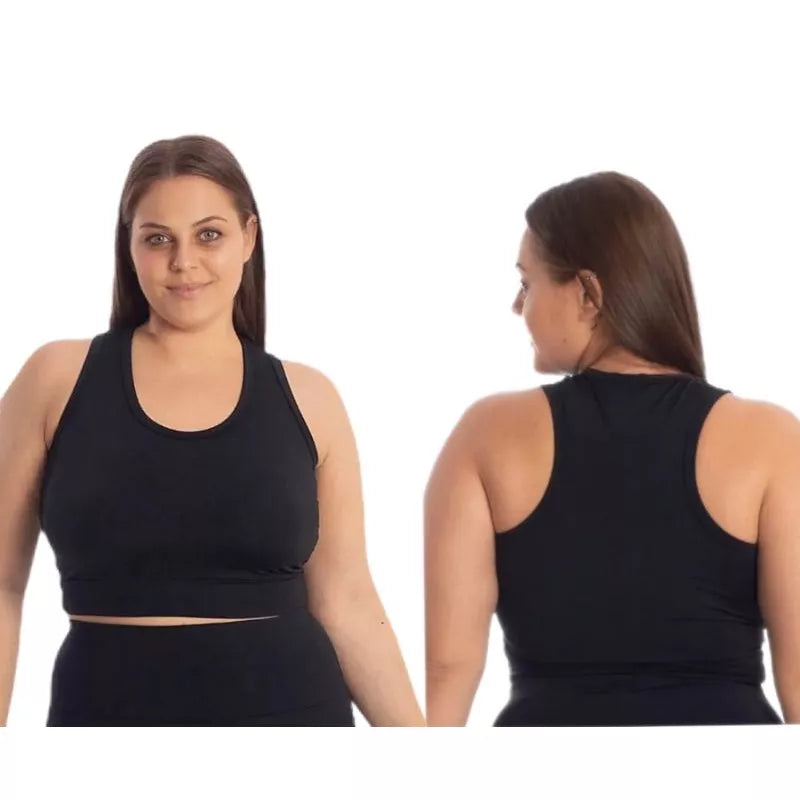 Top Cropped M ao G4 Nadador Plus Size Academia Grosso