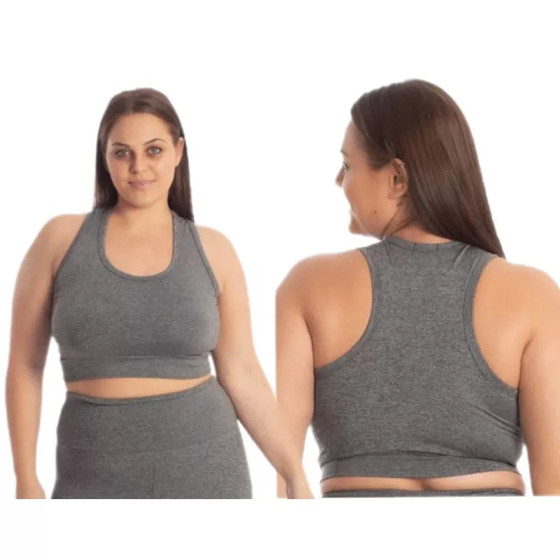 Top Cropped M ao G4 Nadador Plus Size Academia Grosso