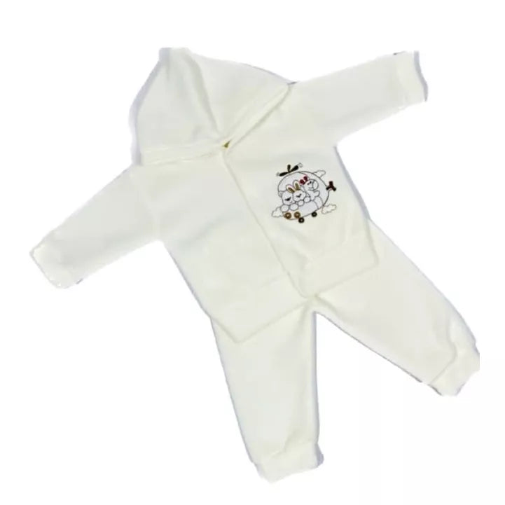 CONJUNTO SOFT CAPUZ BORDADO para Bebês! Várias cores!
