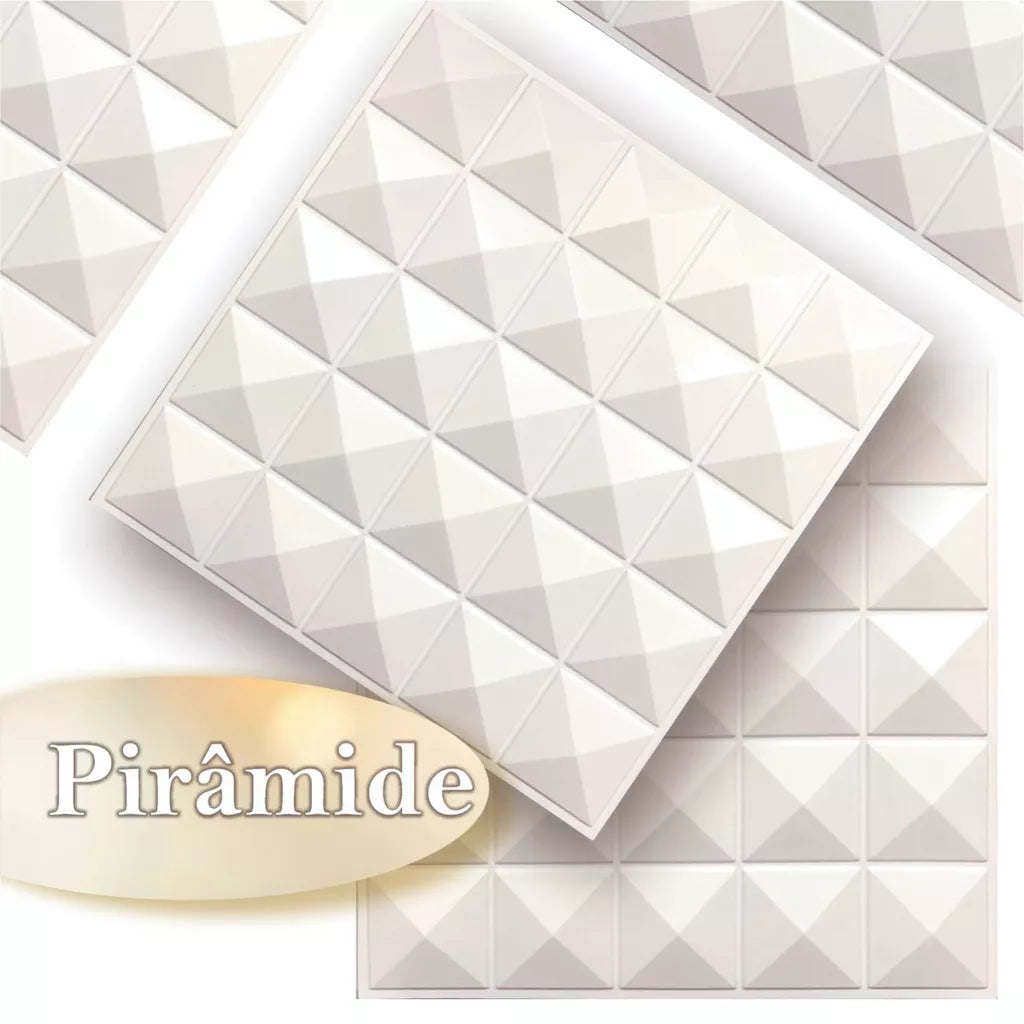 PROMO 01 unidade PLACA 3D - 25 x 25 cm DECORATIVA PVC