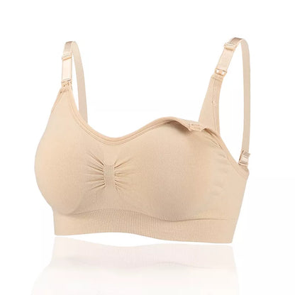 Sutiã De Amamentação Anti-Flacidez Para Mulheres Grávidas, Sem Aro De Aço Com Botão Frontal / Sutiã Para Amamentação / Anti-Parto Plus Size